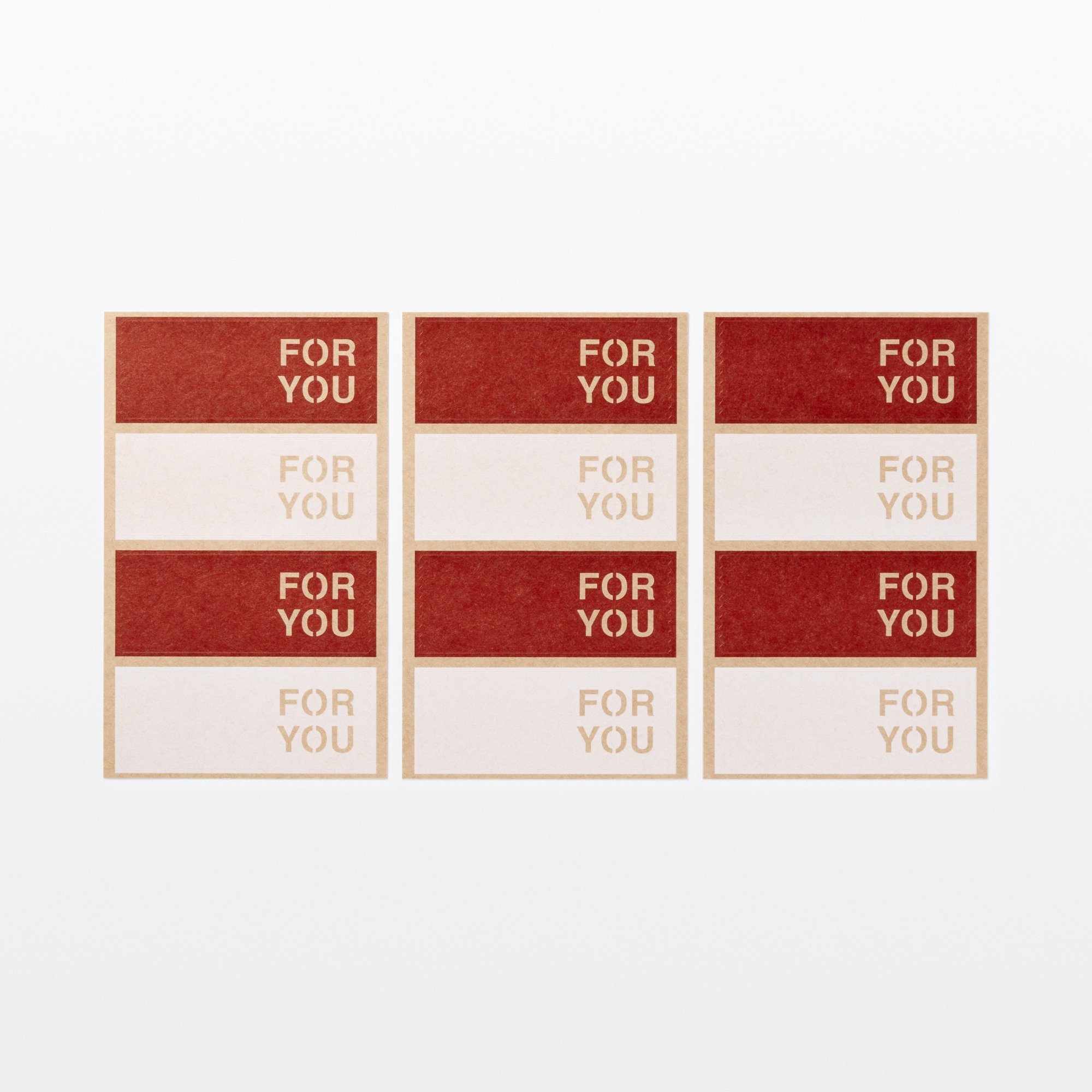 Wrapper sticker FOR YOU 1 Piece / 35*90 mm