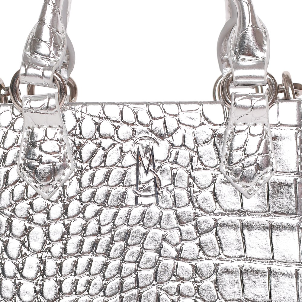 Binessa Silver Satchel