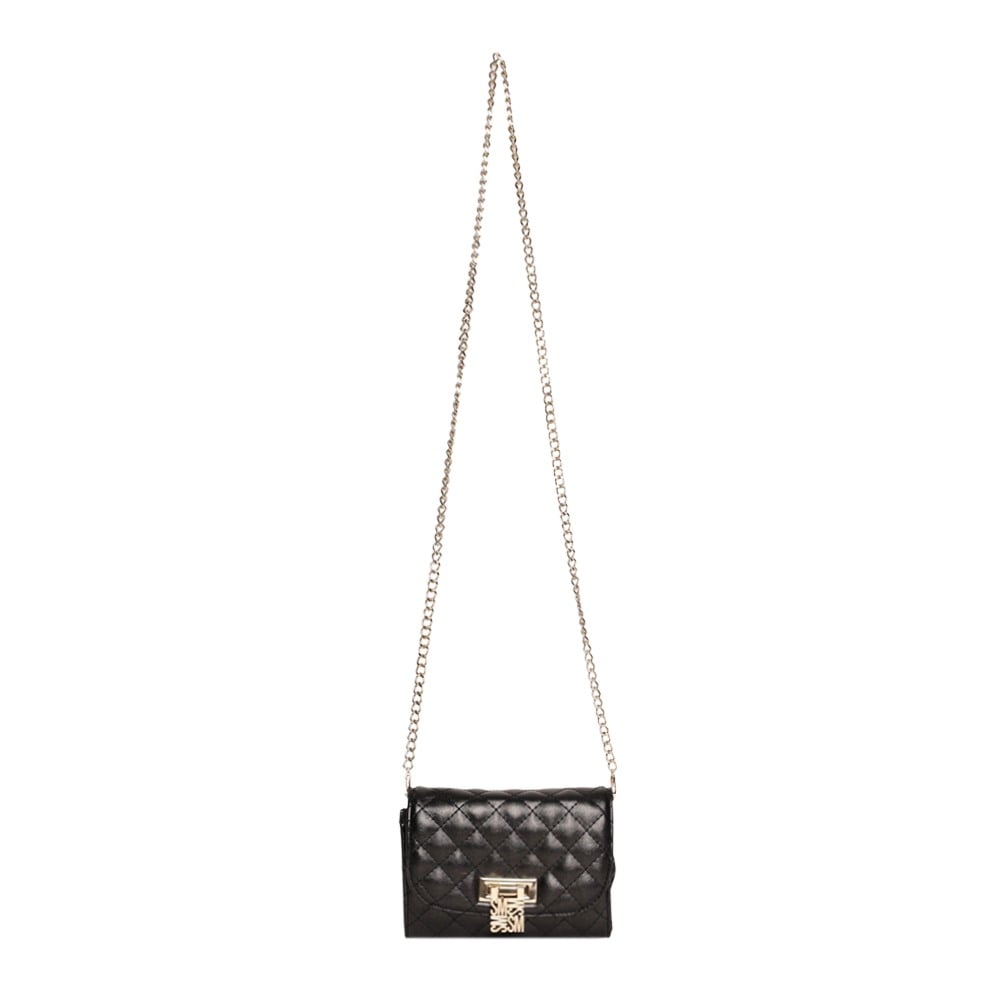 Bshino Black-Gold Clutches & Wallets