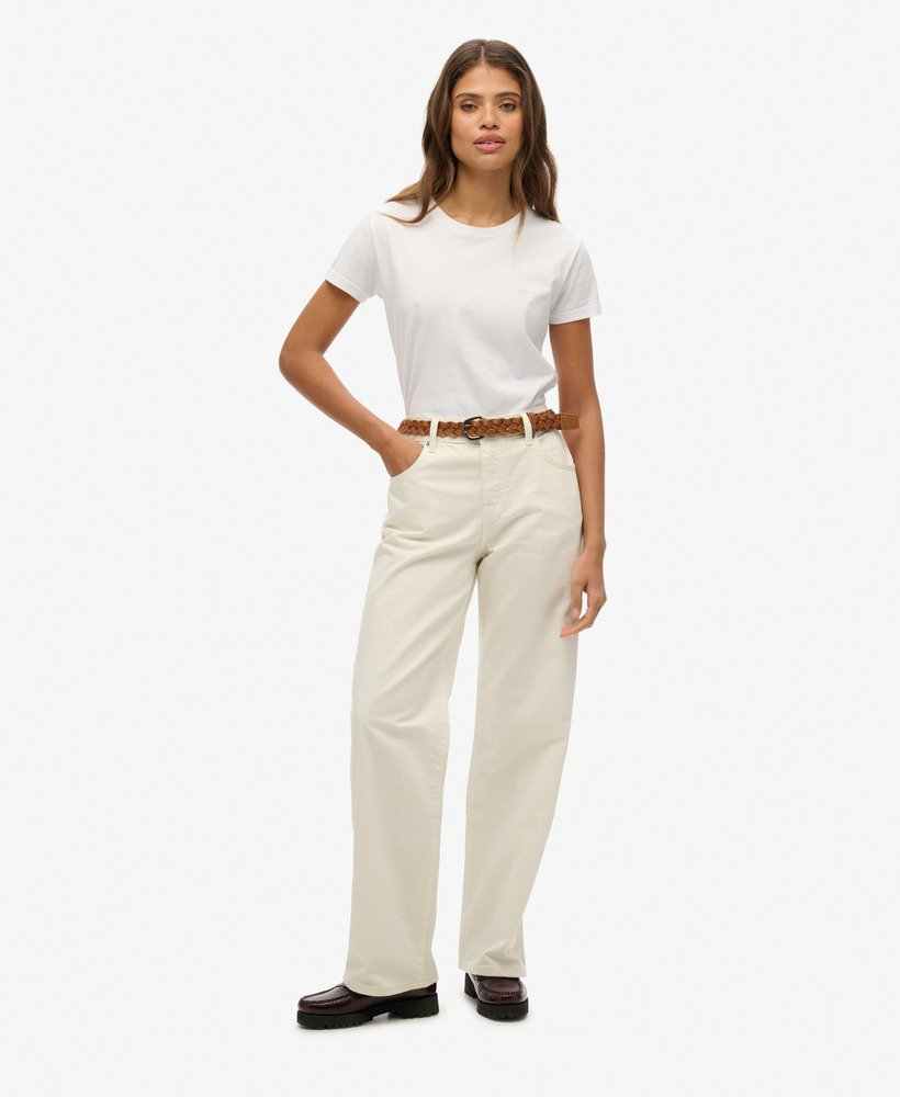 MID RISE WIDE LEG JEAN