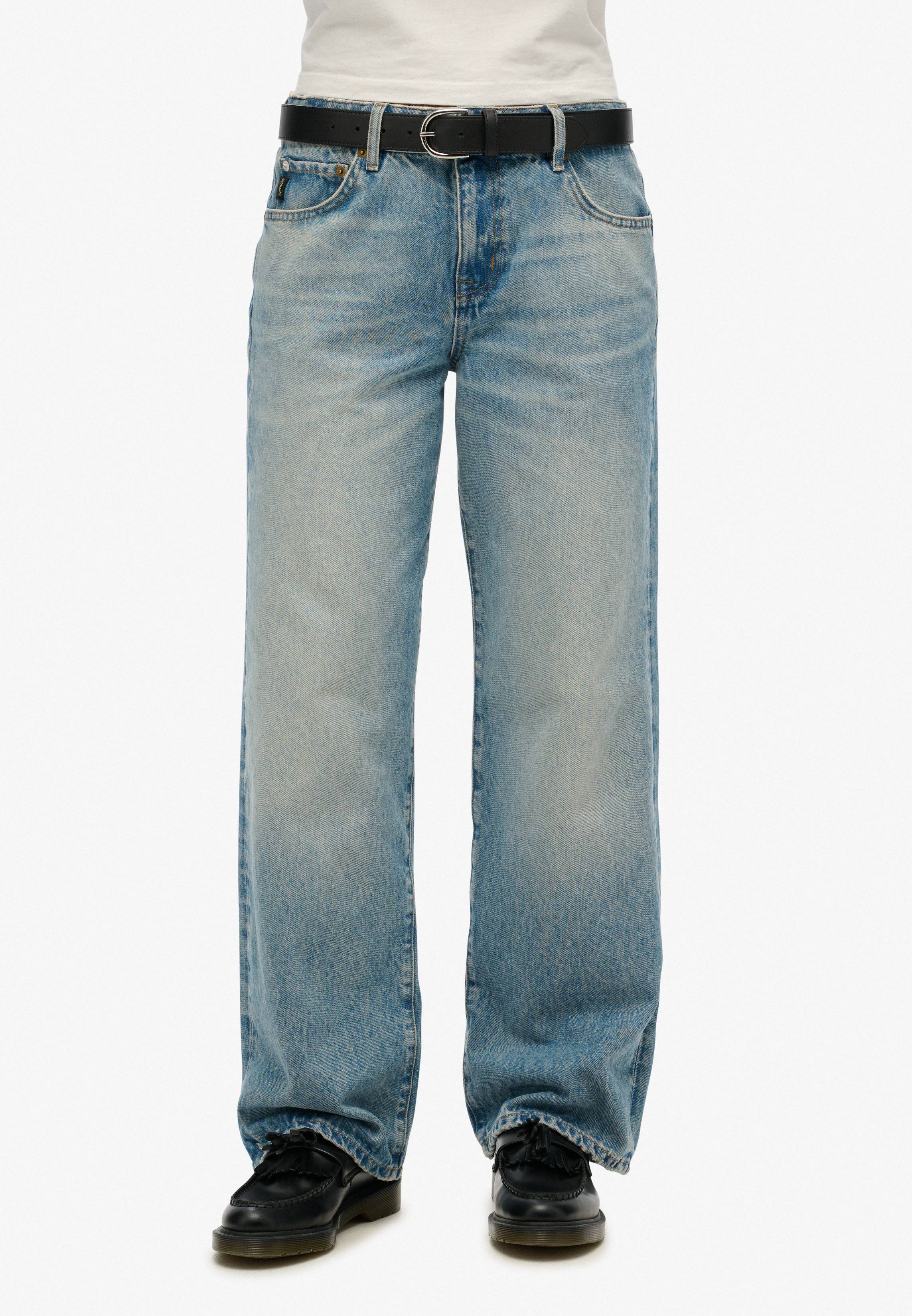 MID RISE WIDE LEG JEAN