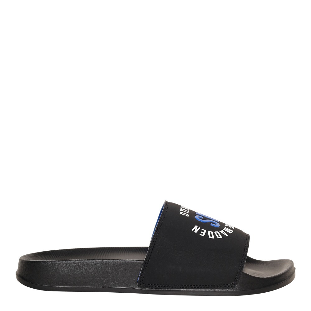 SM-1587 BLACK/BLUE/BLACK POOL SLIDERS