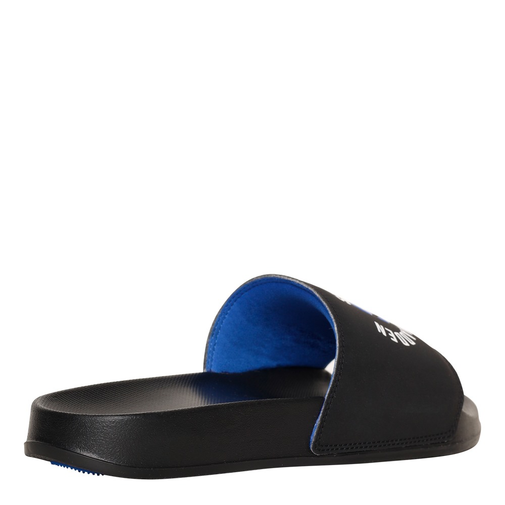 SM-1587 BLACK/BLUE/BLACK POOL SLIDERS