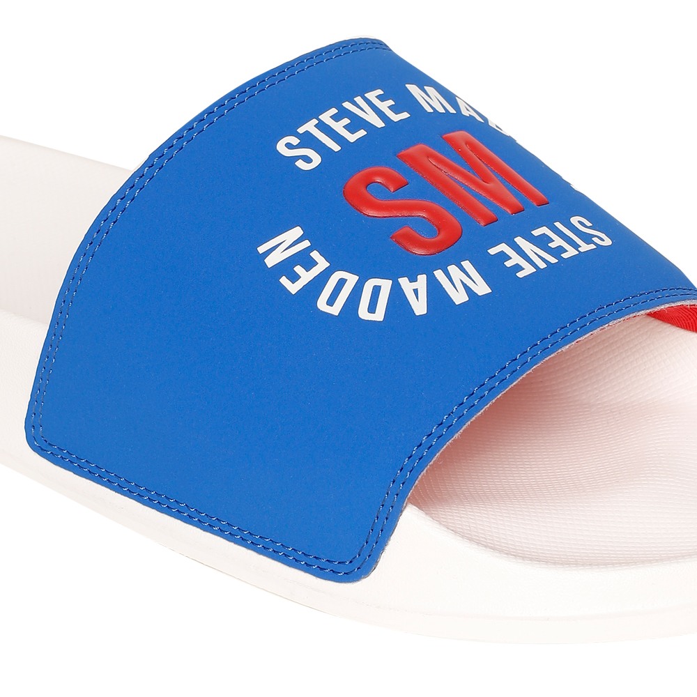 SM-1587 VECTOR RED/CHALK POOL SLIDERS