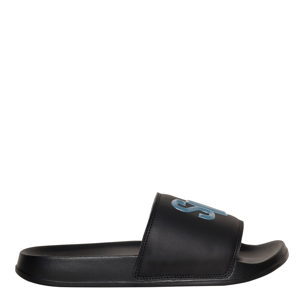 SM-1589 BLACK/BLUE SLATE POOL SLIDERS