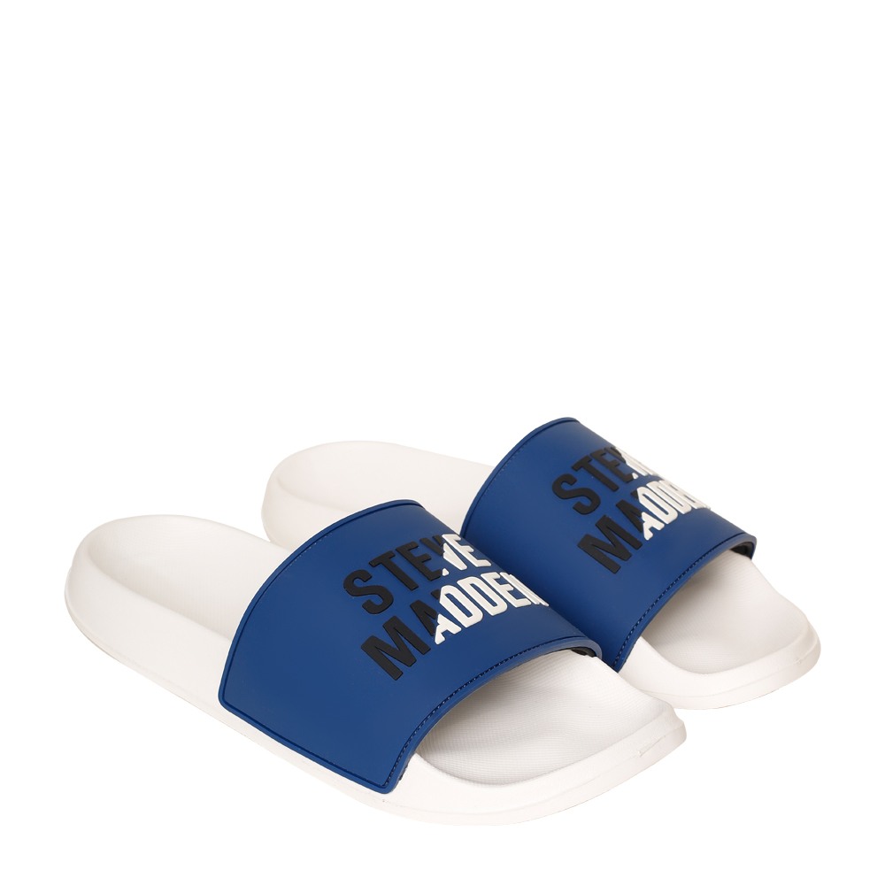 SM-1590 BATIK BLUE/CHALK POOL SLIDERS