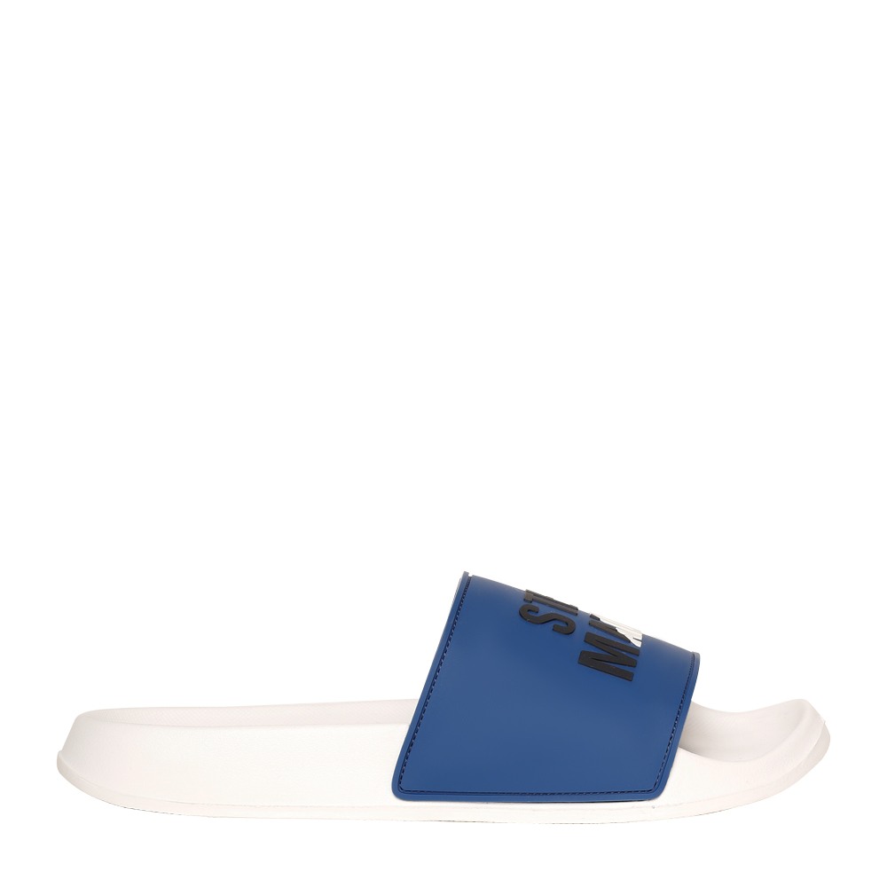 SM-1590 BATIK BLUE/CHALK POOL SLIDERS
