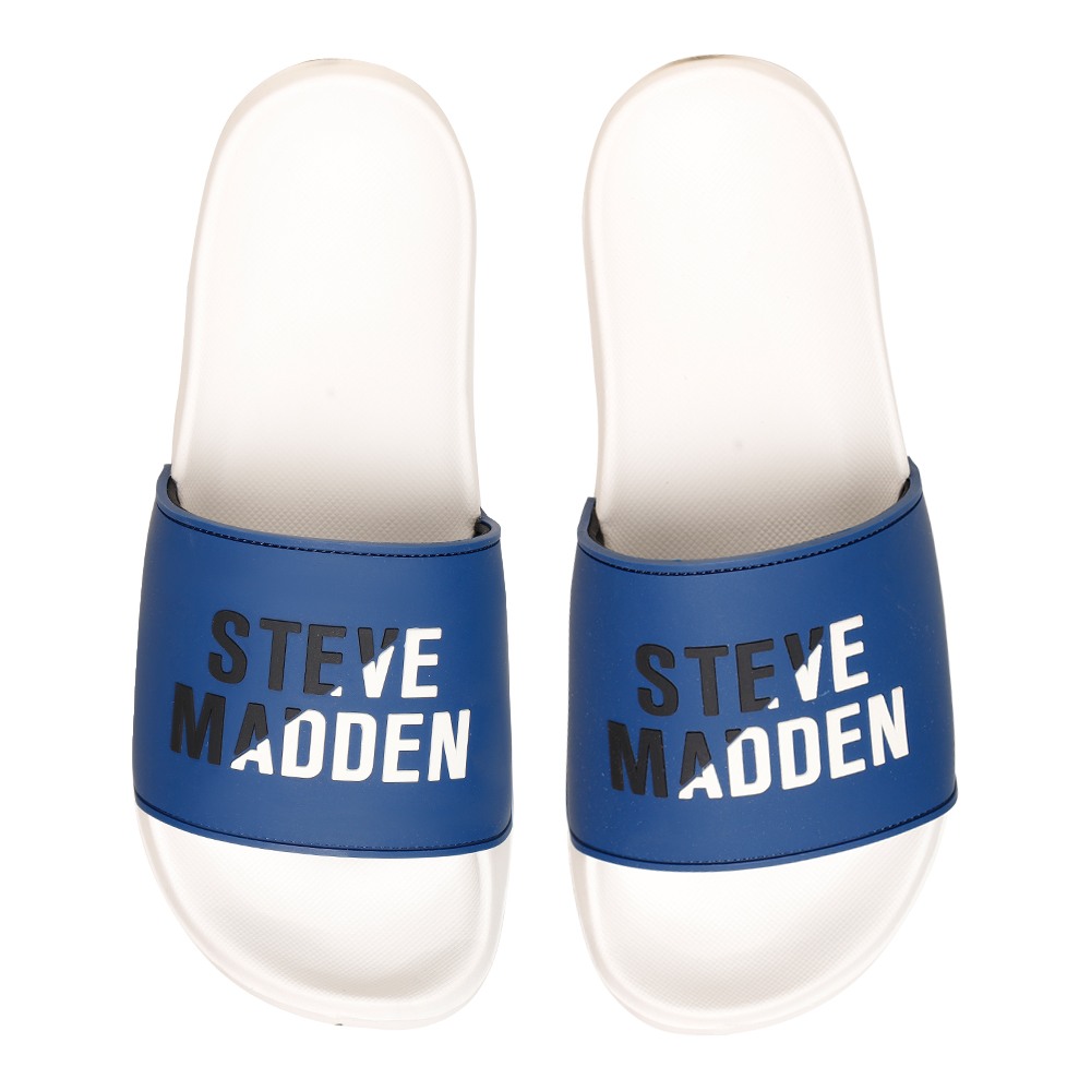 SM-1590 BATIK BLUE/CHALK POOL SLIDERS