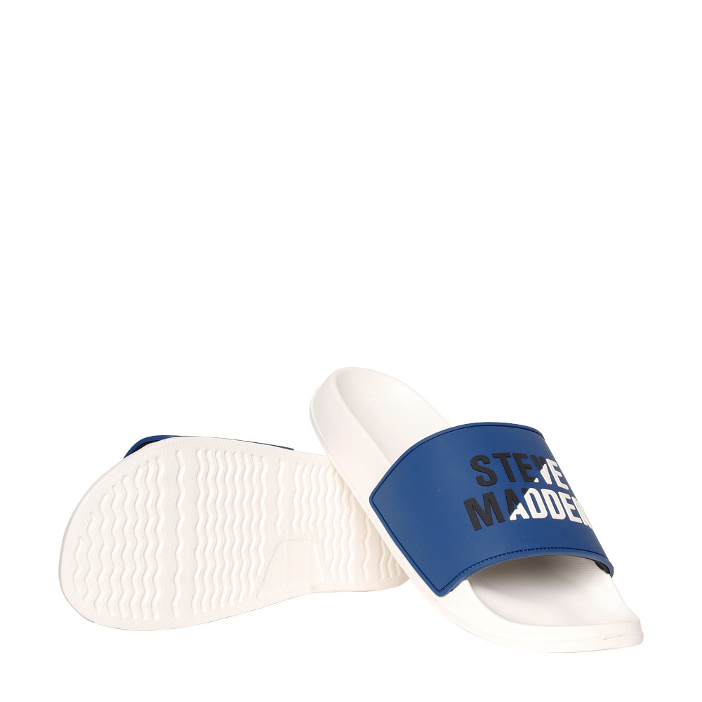 SM-1590 BATIK BLUE/CHALK POOL SLIDERS