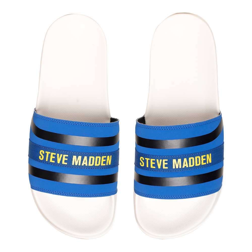 SM-1591 BLUE/CHALK POOL SLIDERS