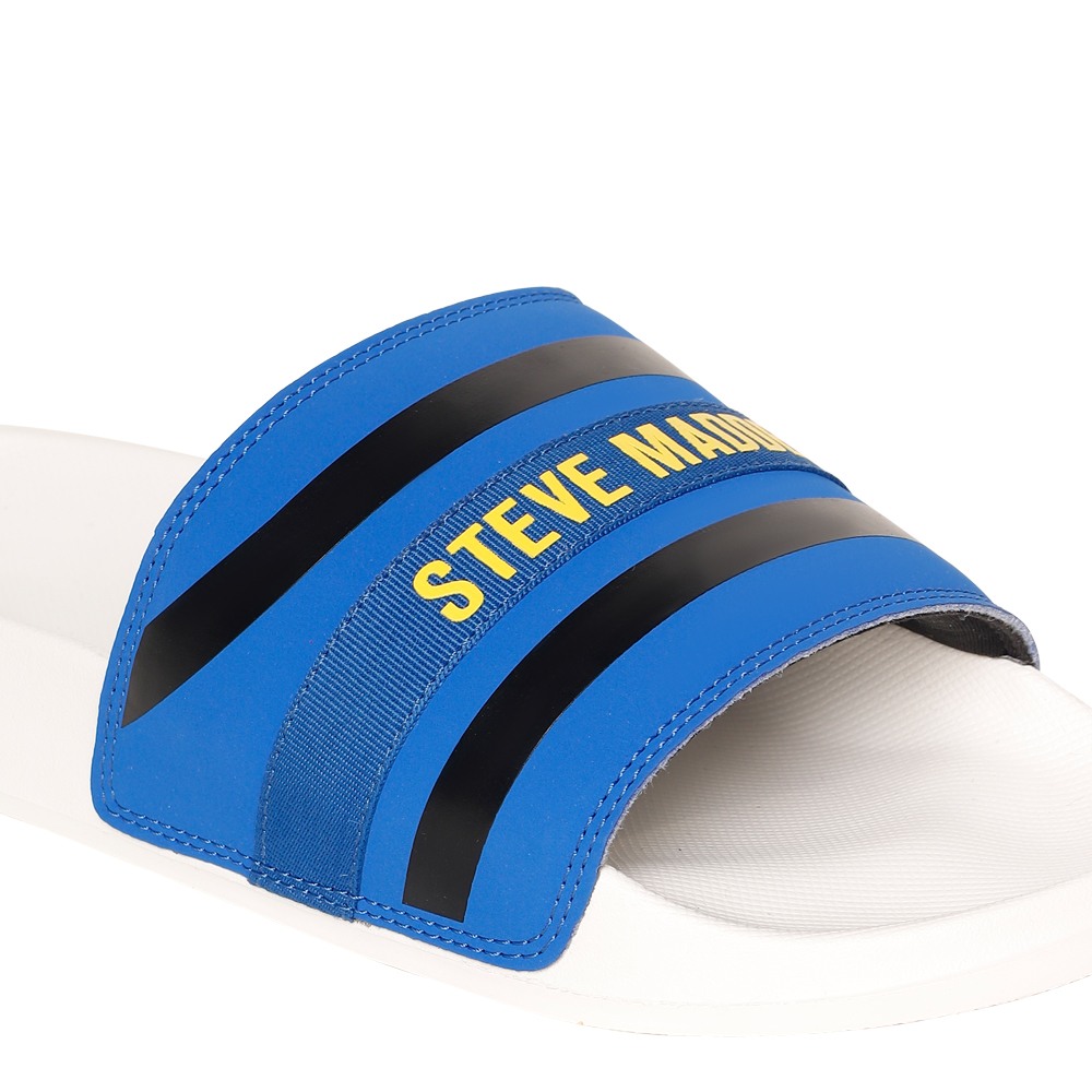 SM-1591 BLUE/CHALK POOL SLIDERS