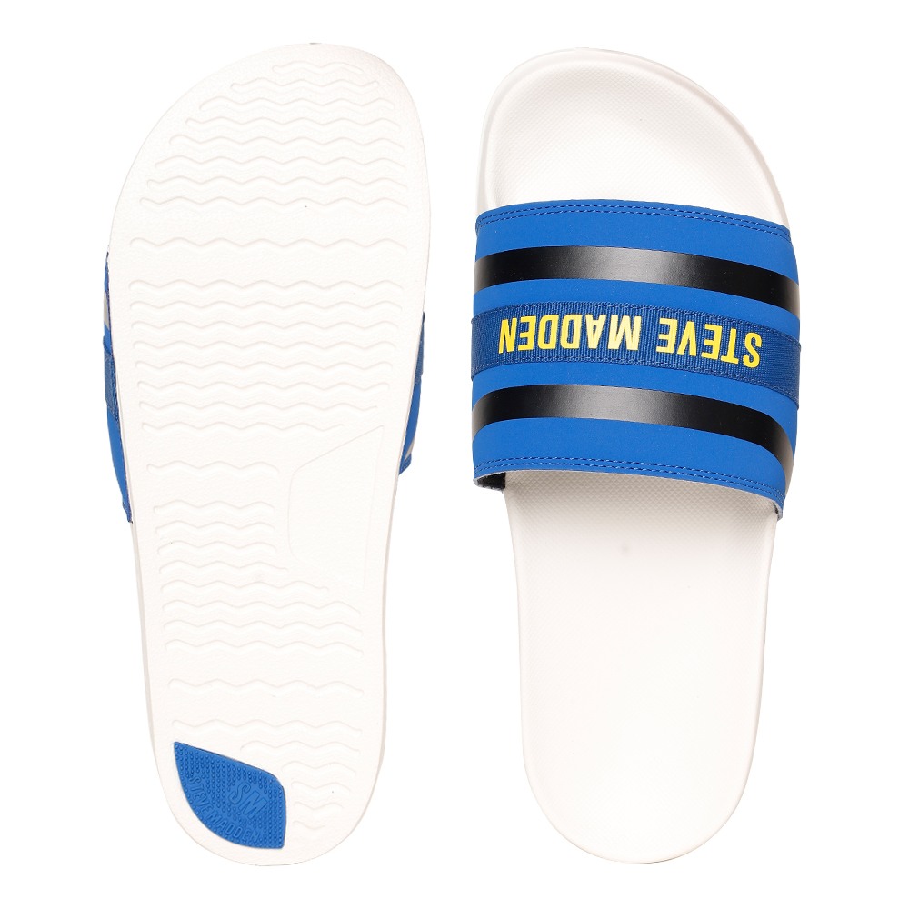 SM-1591 BLUE/CHALK POOL SLIDERS