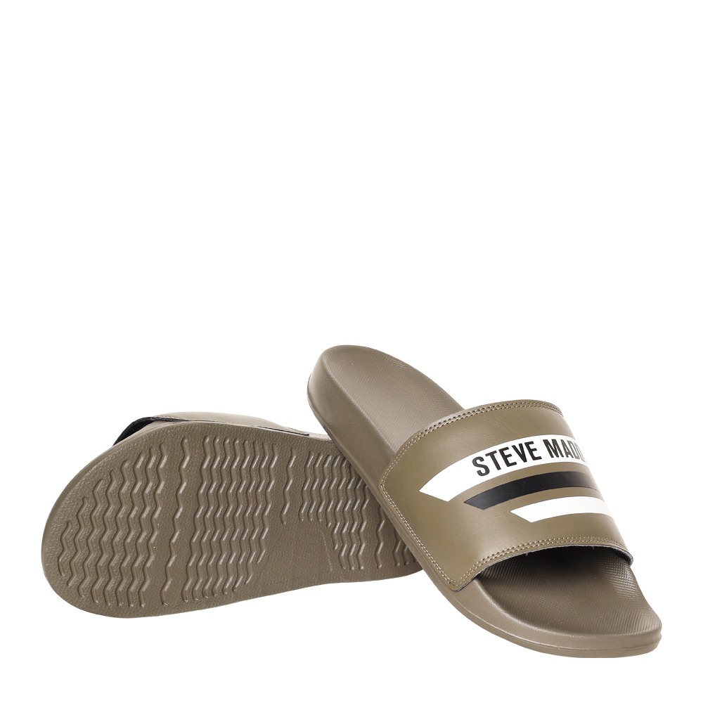 SM-1592 ARMY GREEN/BLACK POOL SLIDERS