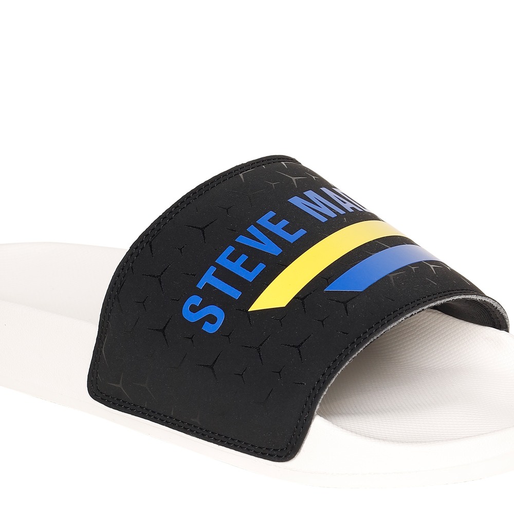 SM-1593 BLACK/CHALK POOL SLIDERS