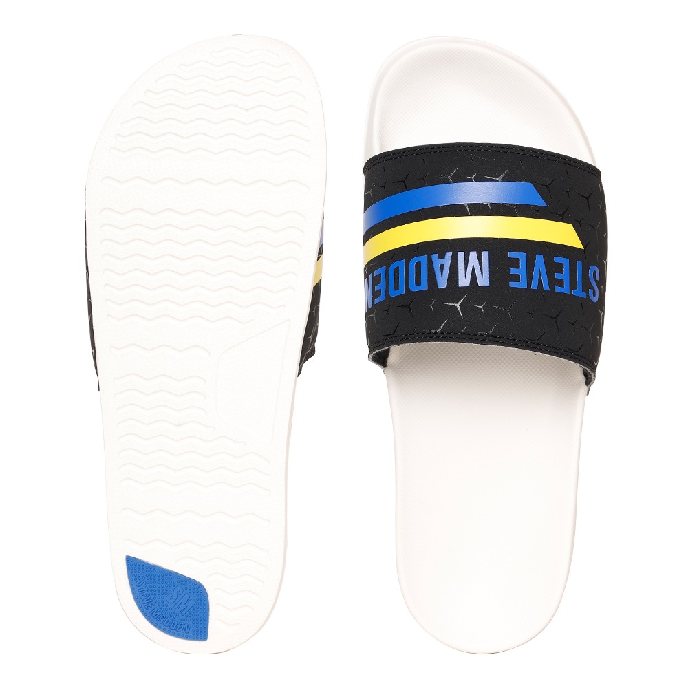 SM-1593 BLACK/CHALK POOL SLIDERS