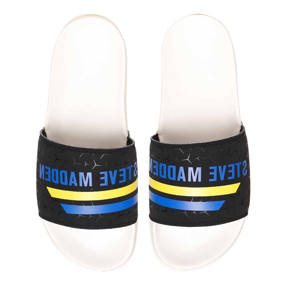 SM-1593 BLACK/CHALK POOL SLIDERS