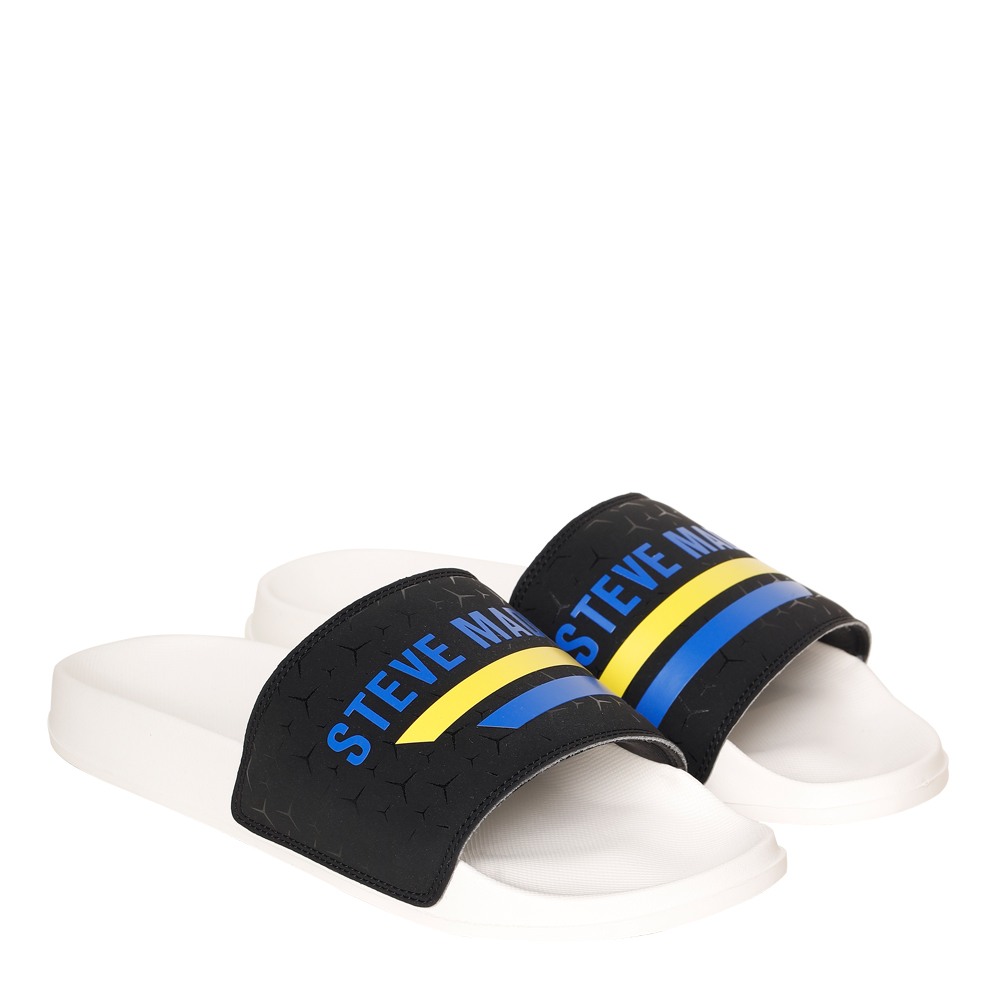 SM-1593 BLACK/CHALK POOL SLIDERS