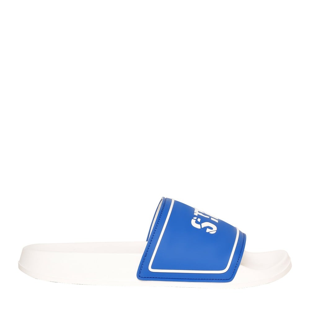 SM-1594 BLUE/CHALK POOL SLIDERS