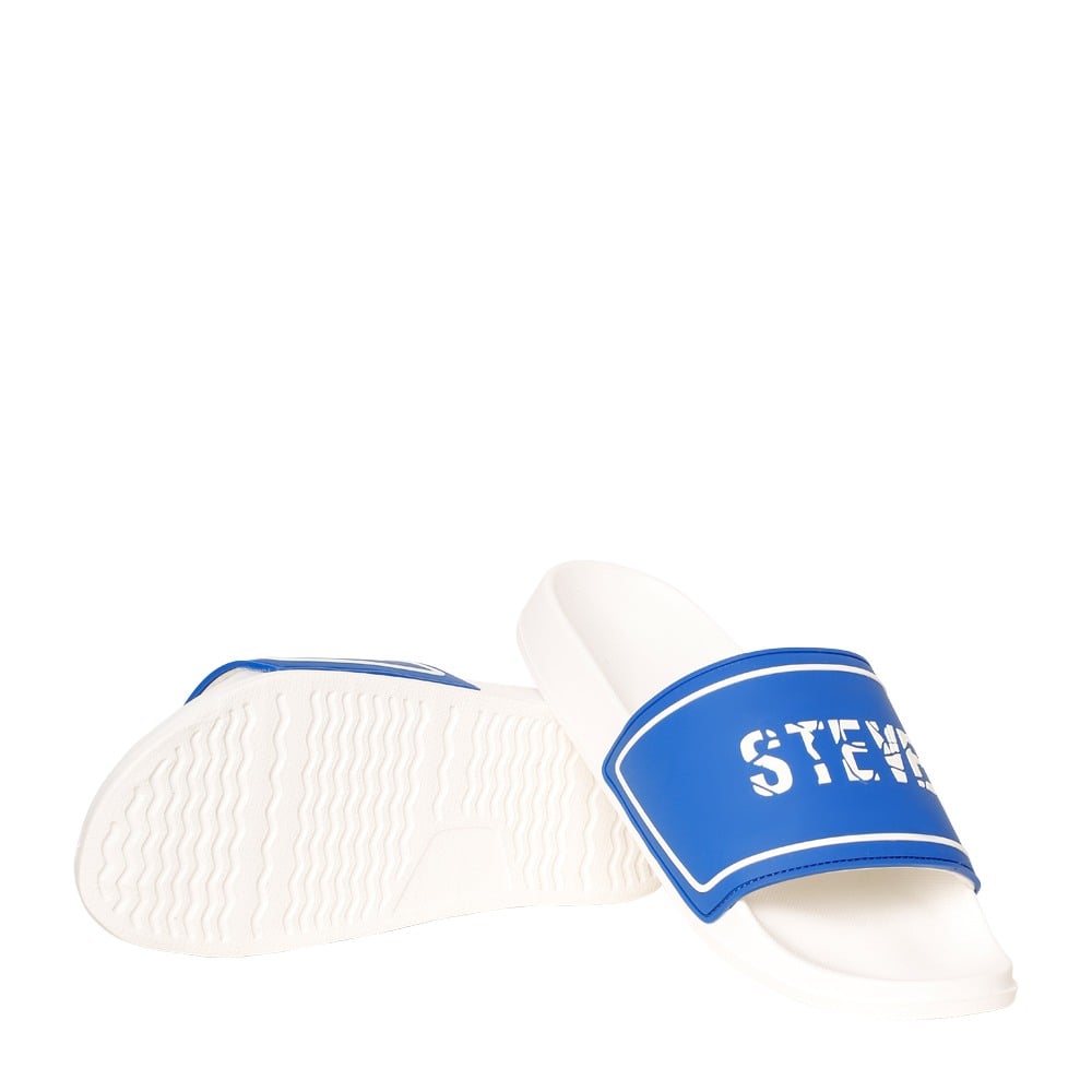 SM-1594 BLUE/CHALK POOL SLIDERS