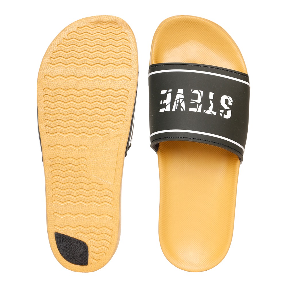 SM-1594 GREY/RETRO GOLD POOL SLIDERS