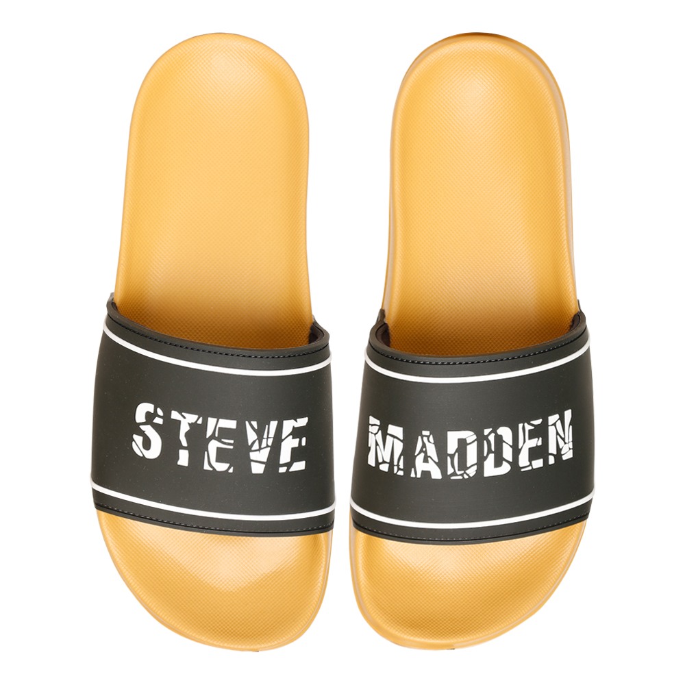 SM-1594 GREY/RETRO GOLD POOL SLIDERS