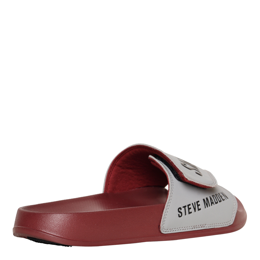 SM-1596 GREY/MAROON POOL SLIDERS