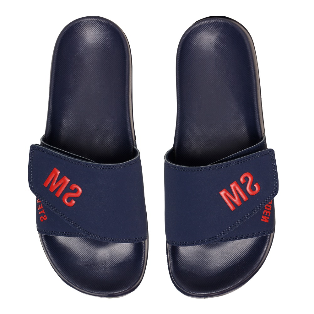 SM-1596 NAVY/RED POOL SLIDERS