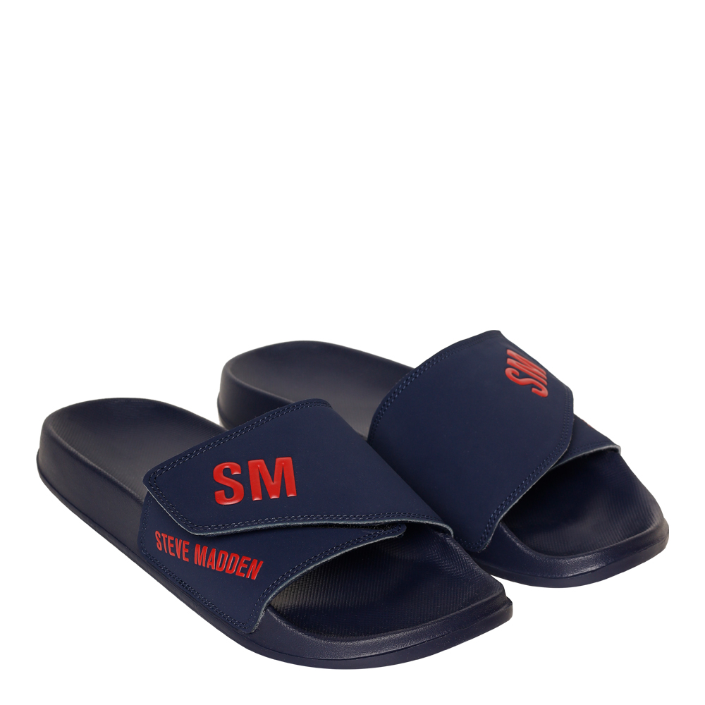 SM-1596 NAVY/RED POOL SLIDERS