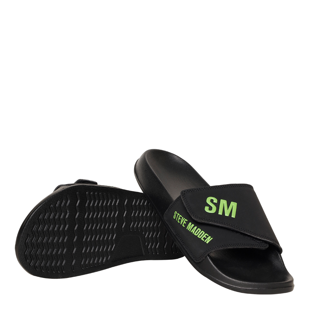 SM-1596 BLACK/LIME POOL SLIDERS