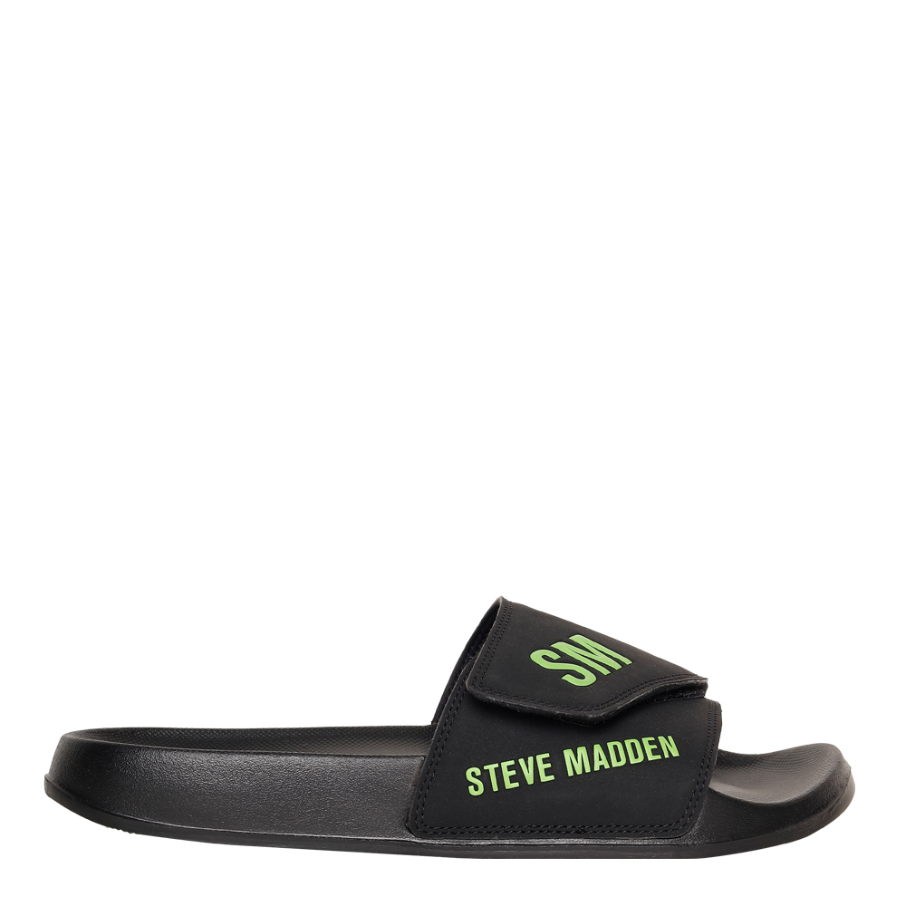 SM-1596 BLACK/LIME POOL SLIDERS