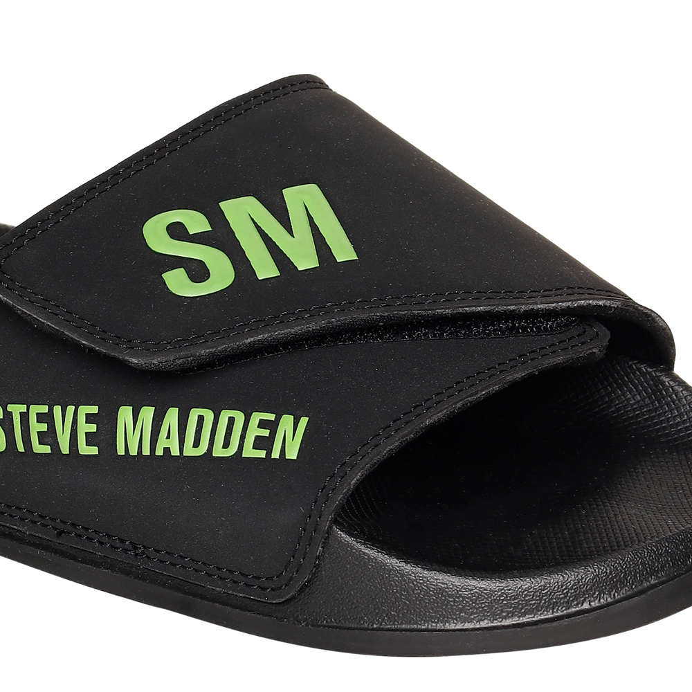 SM-1596 BLACK/LIME POOL SLIDERS