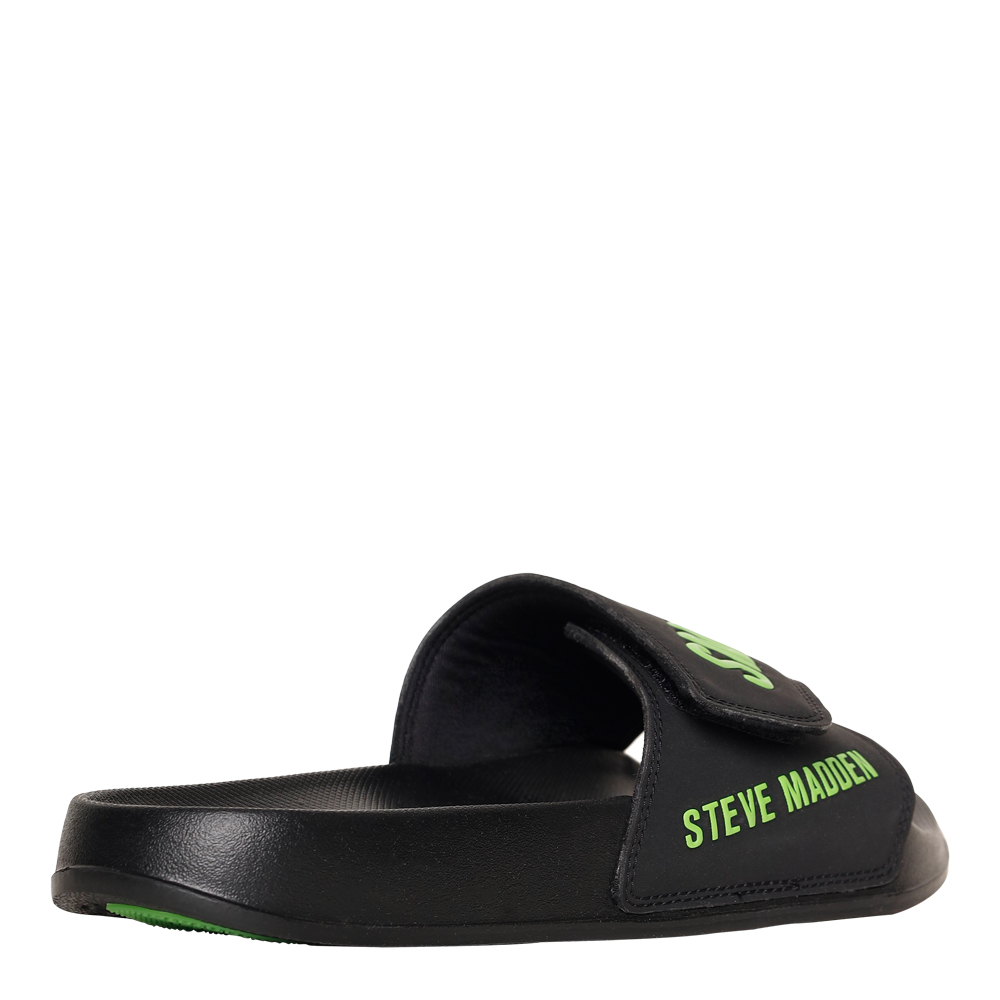 SM-1596 BLACK/LIME POOL SLIDERS