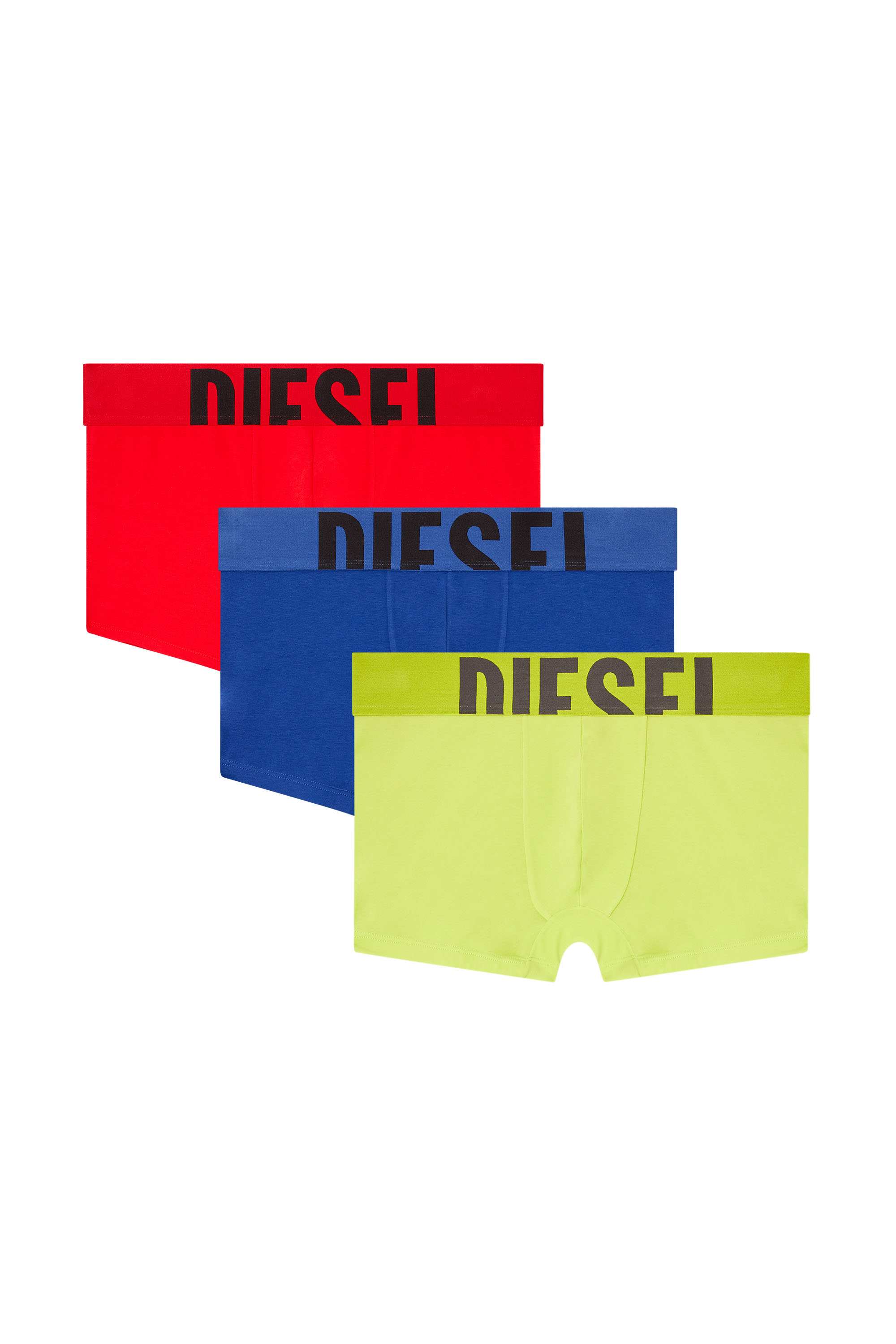 Red Three-pack boxer briefs in stretch cotton