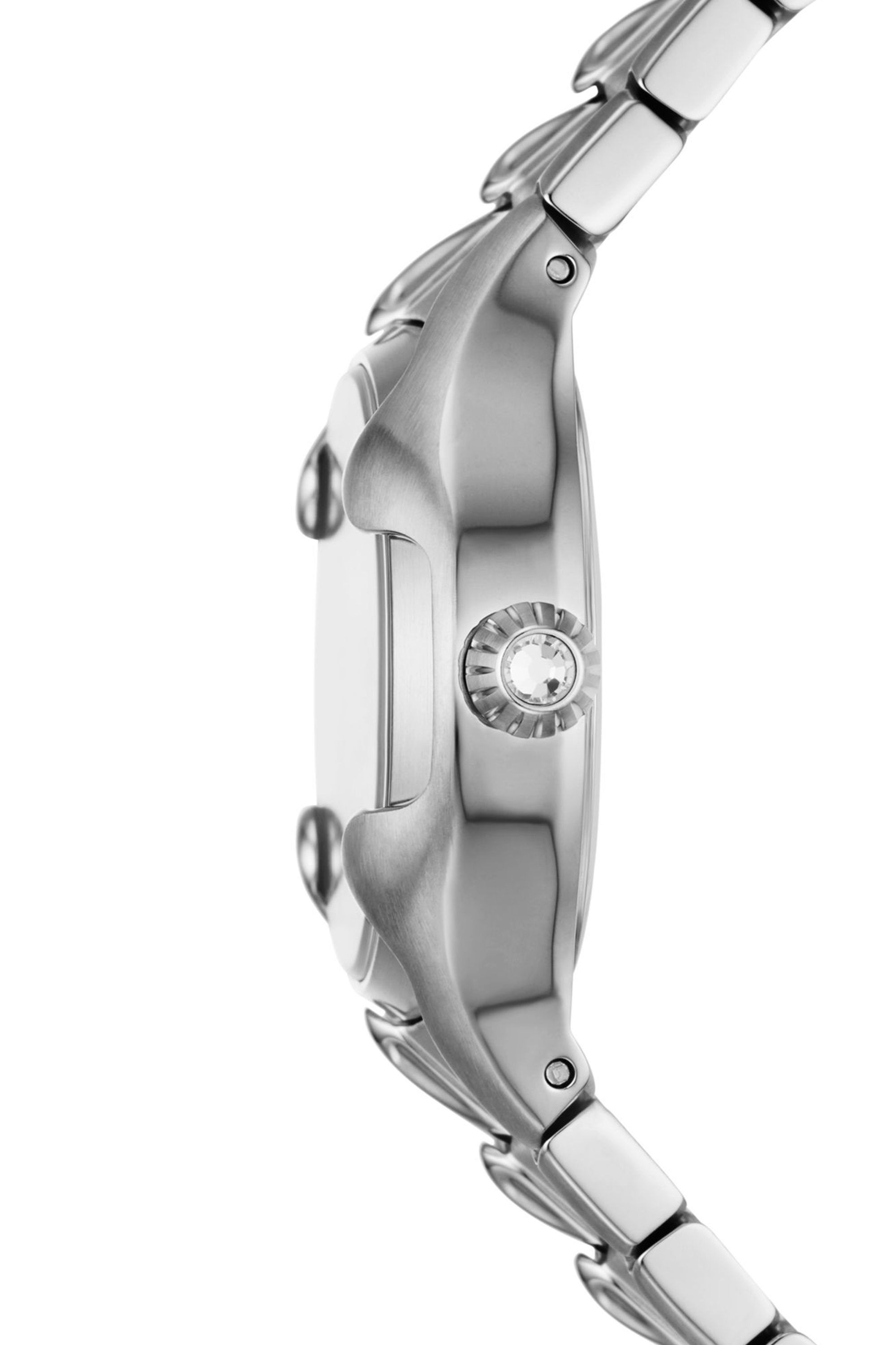 Silver Vert three-hand stainless steel watch