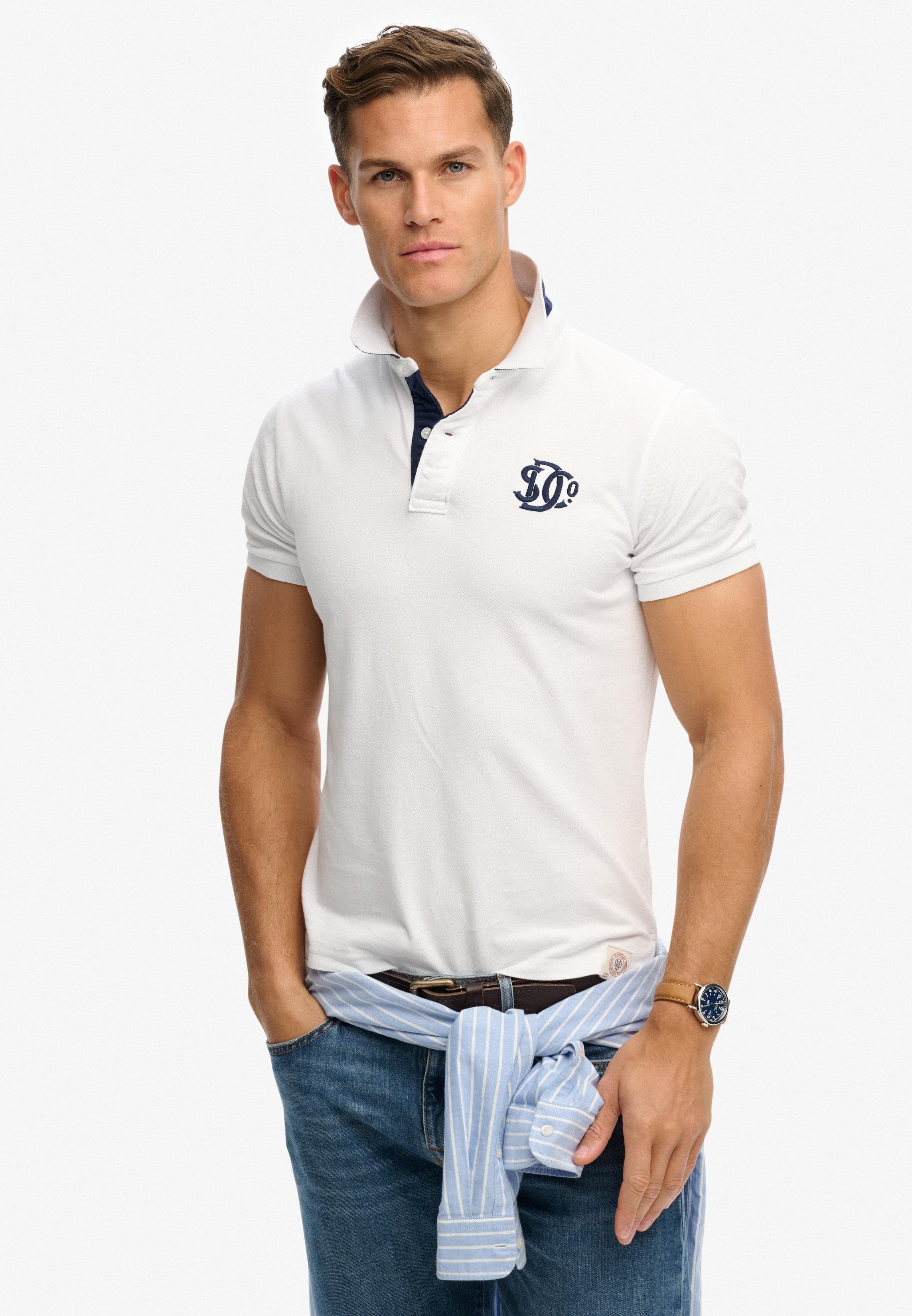 Pique Monogram Polo