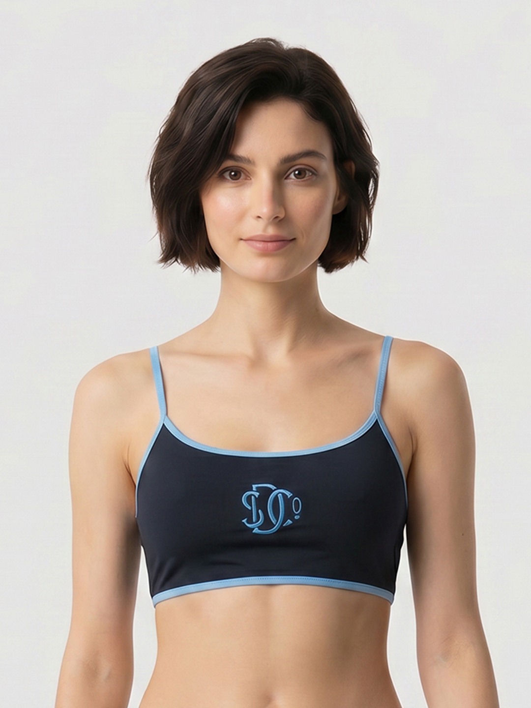 Contrast Bralette Bikini Top