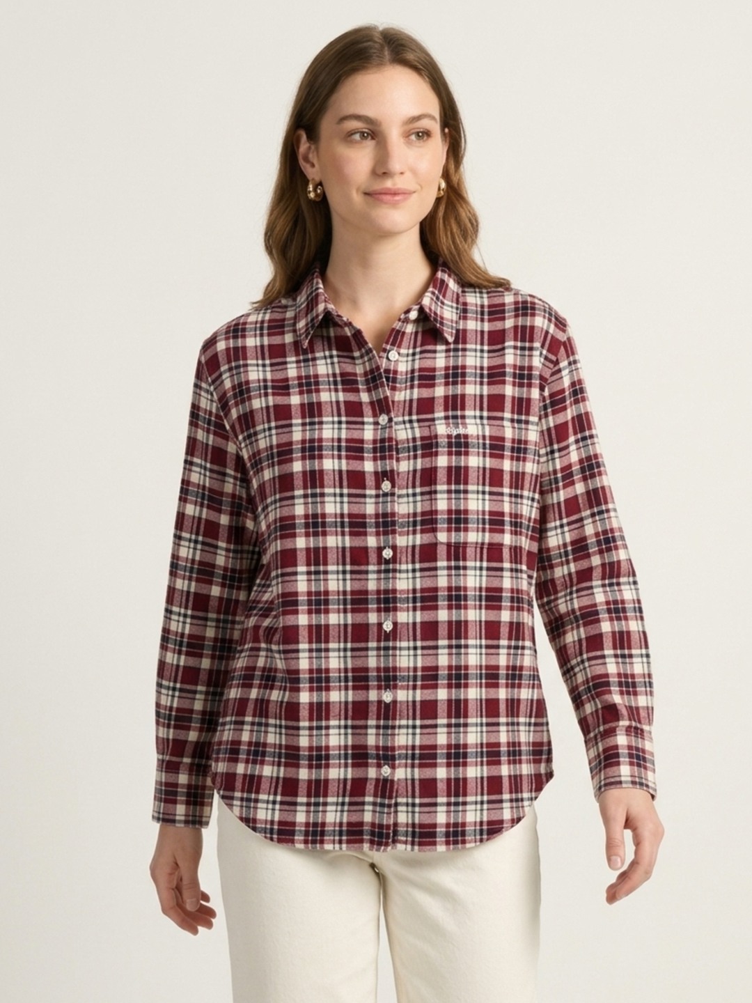 CHECK FLANNEL RELAXED SHIRT
