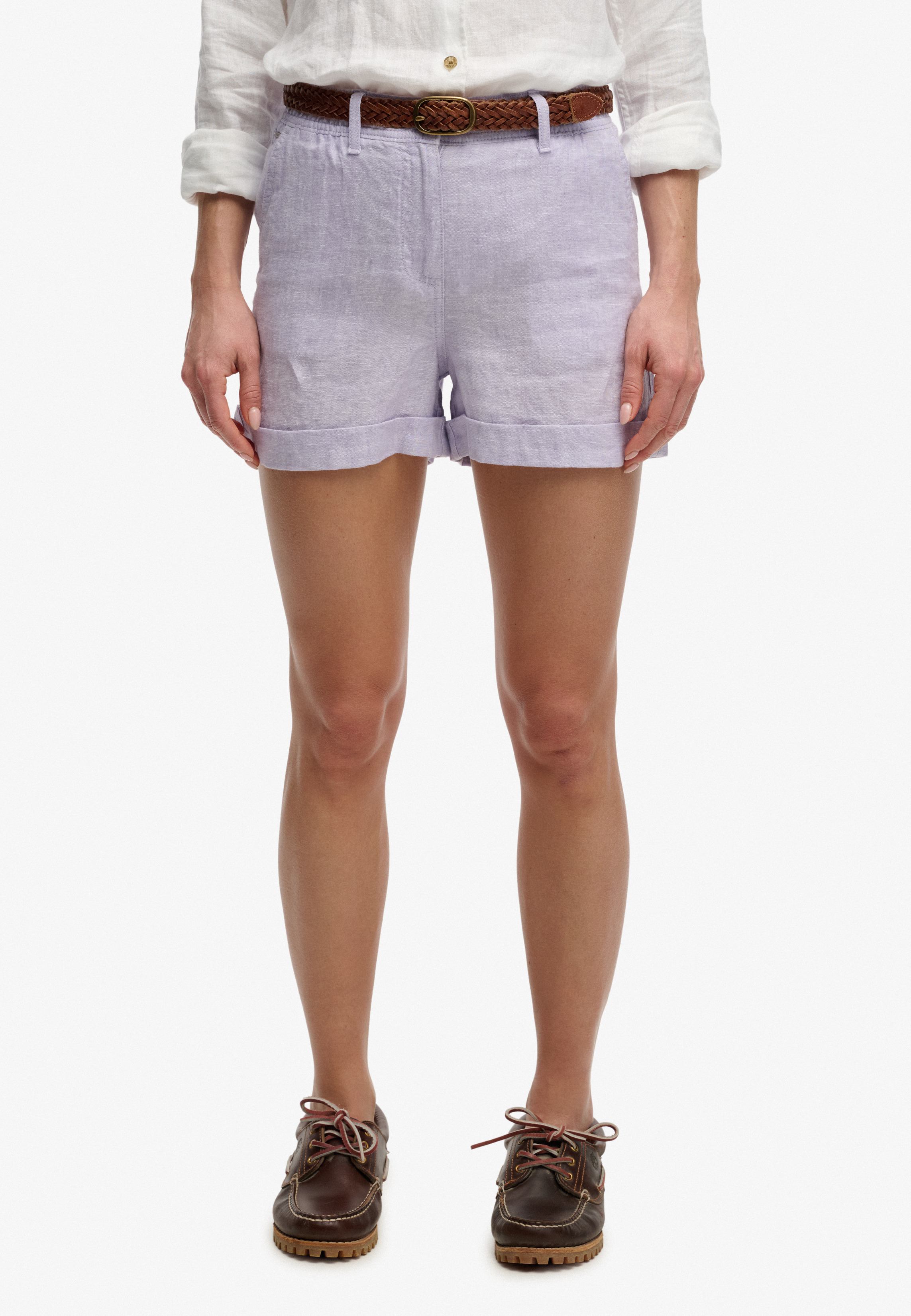 Mid Rise Linen Short