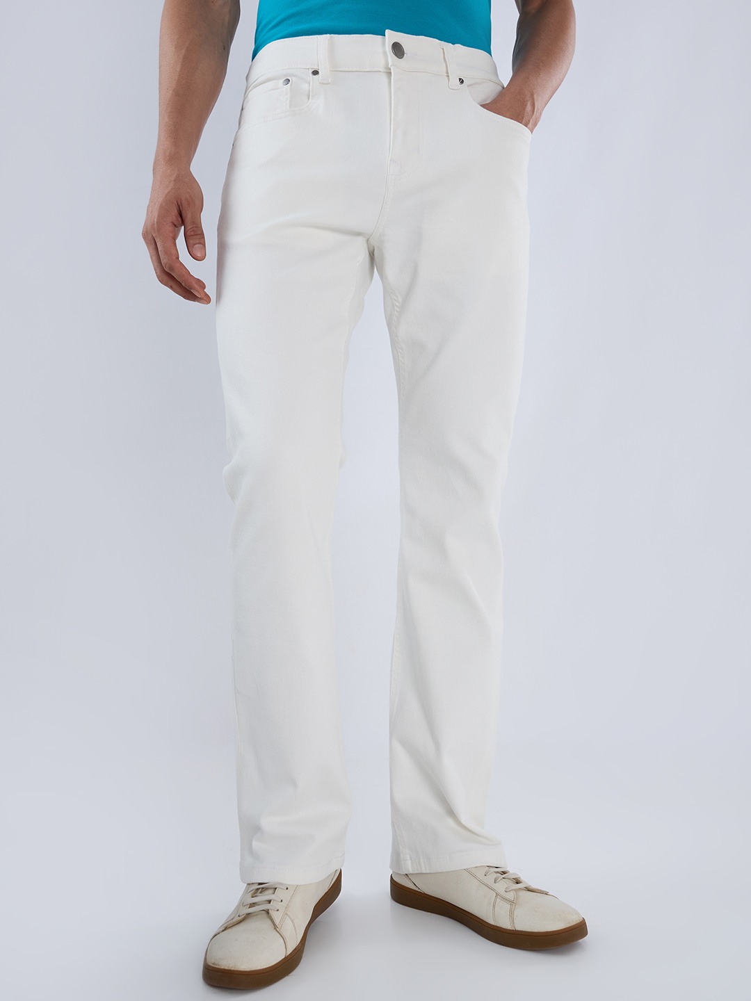 Yokohama Bootcut White Jeans