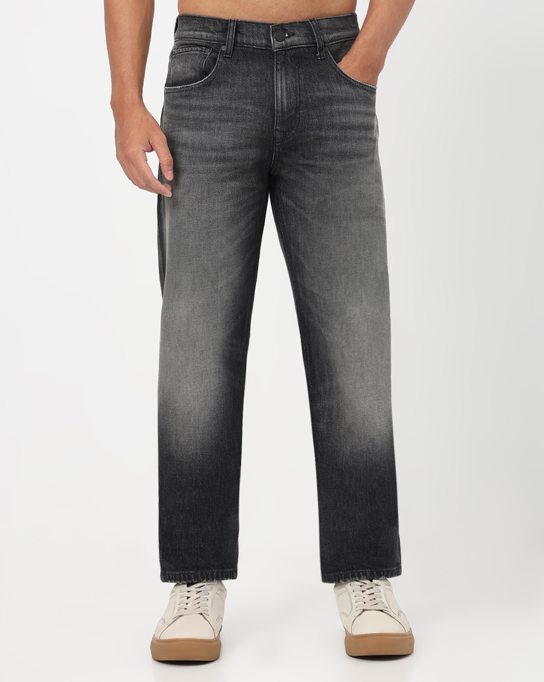 Naruto Straight Grey Jeans