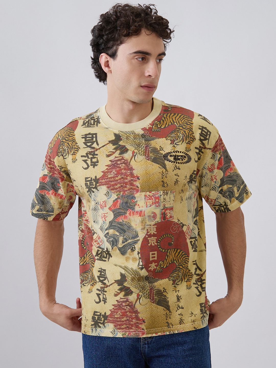 Overdyed Roaring Tiger Aop T-Shirt