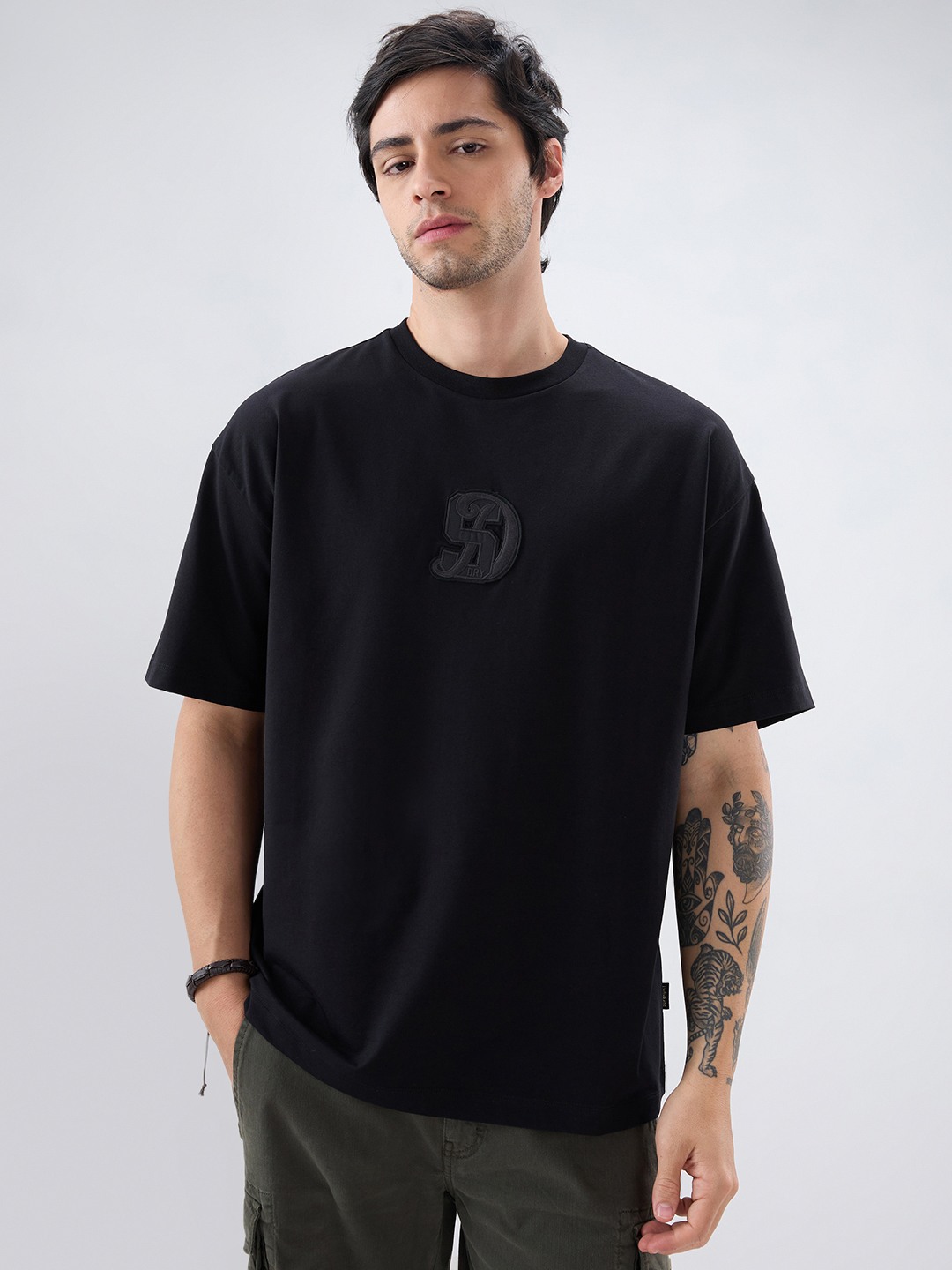 Tonal Luxe Badge T-Shirt