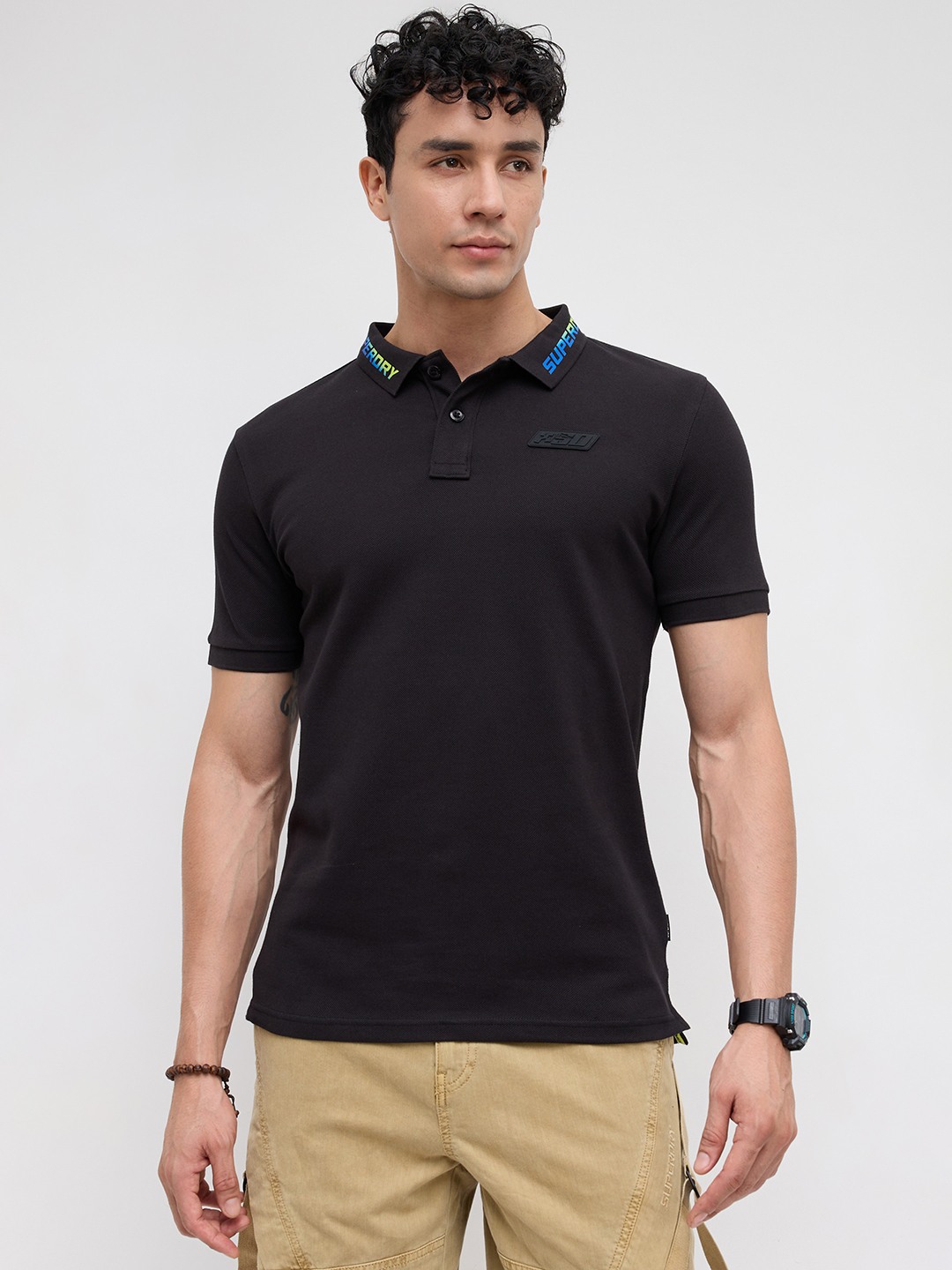 Neon Drift Branded Collar Polo