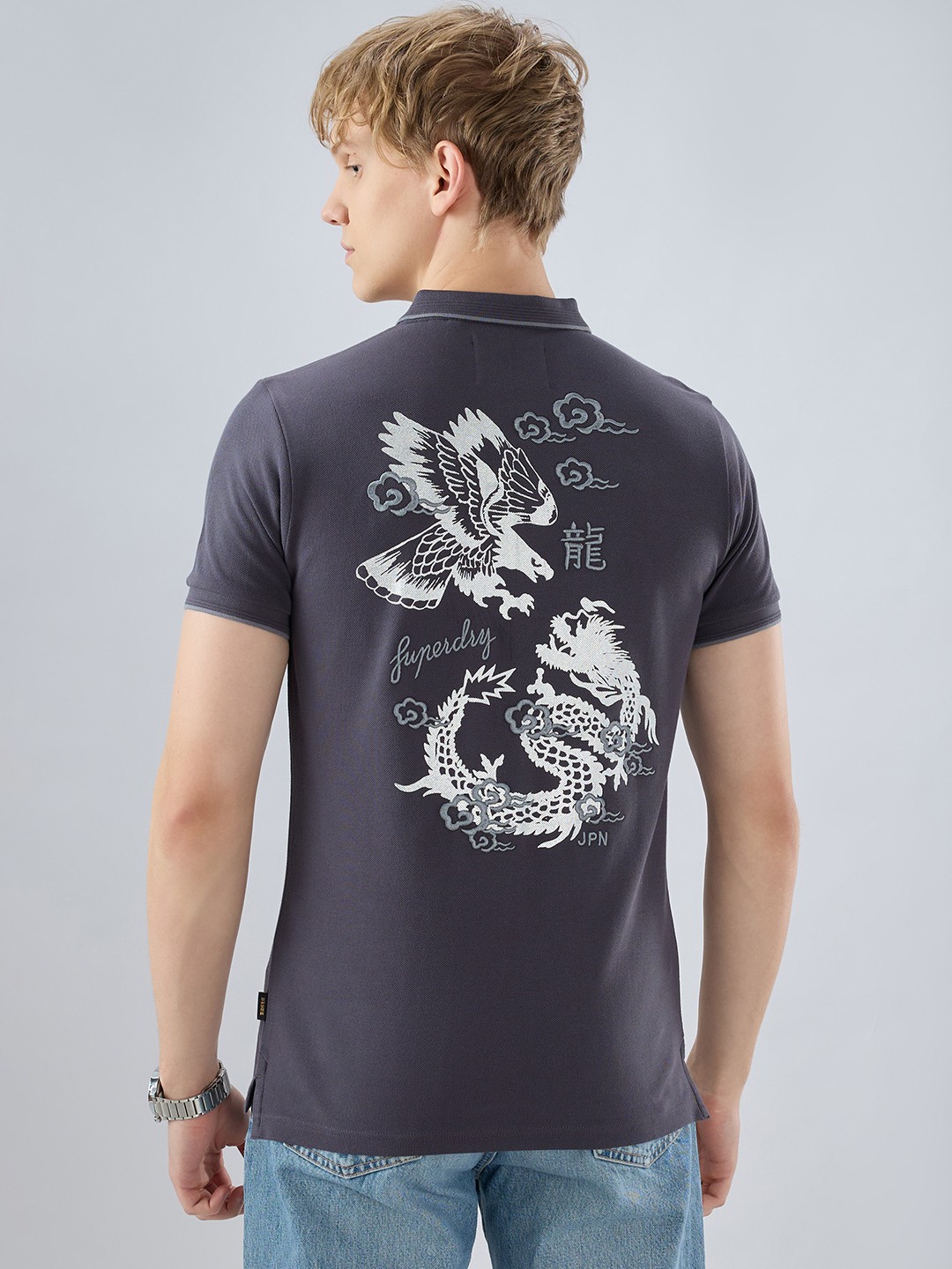 Japan Heritage Foil Print Polo