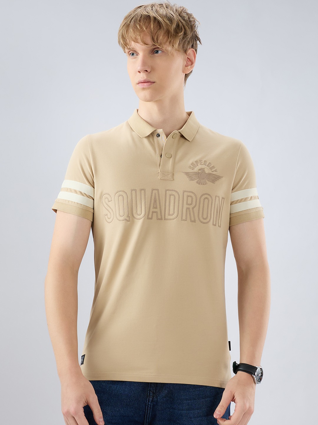 Sd Sqaudron Sleeve Stripe Polo