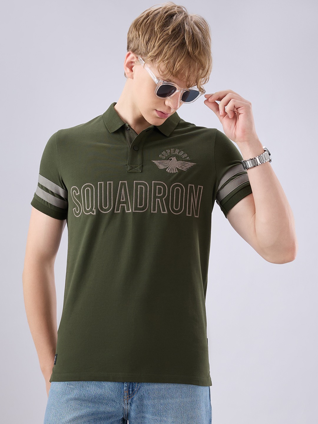 Sd Sqaudron Sleeve Stripe Polo