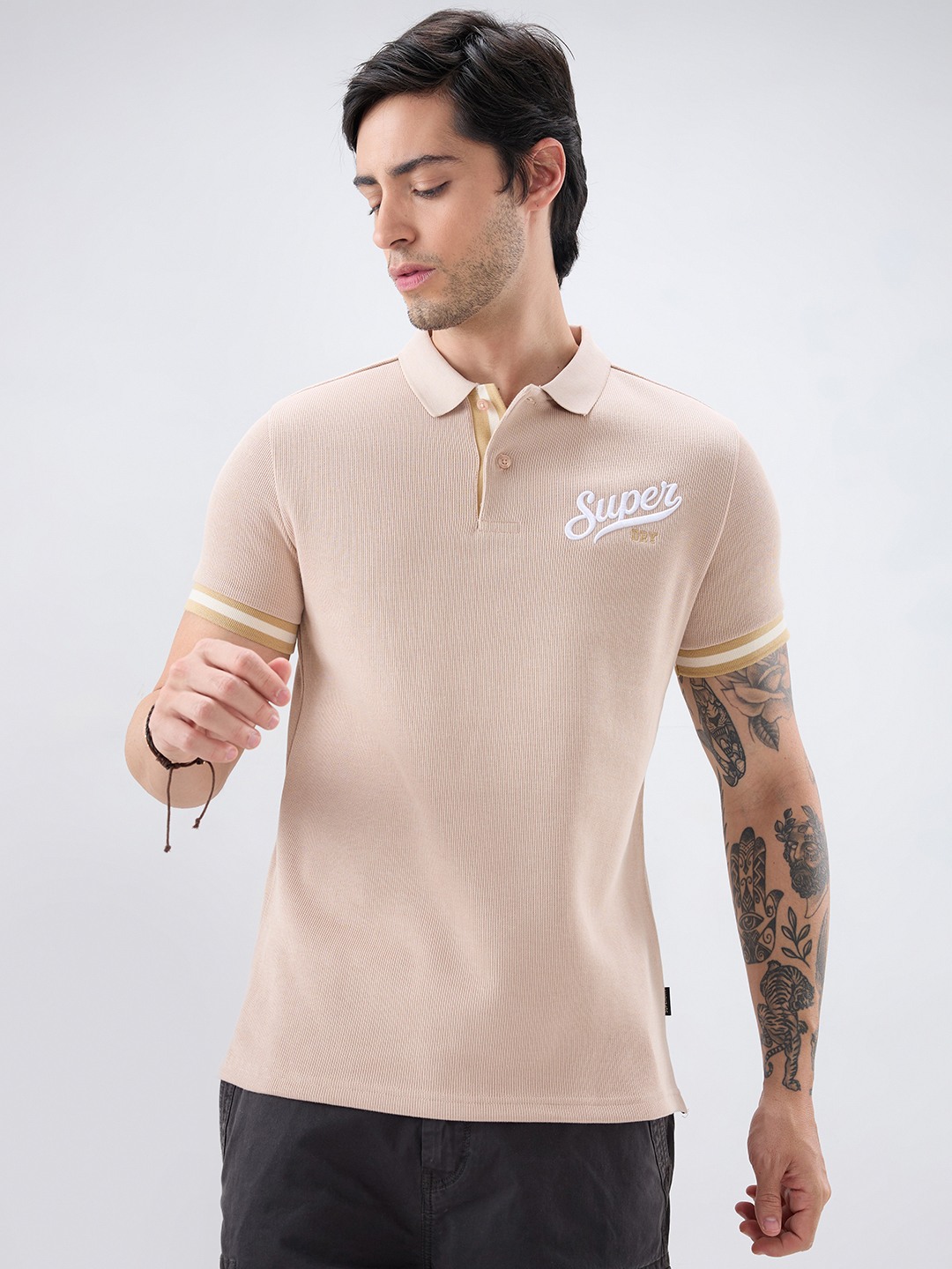 Studio Textured Flatknit Polo