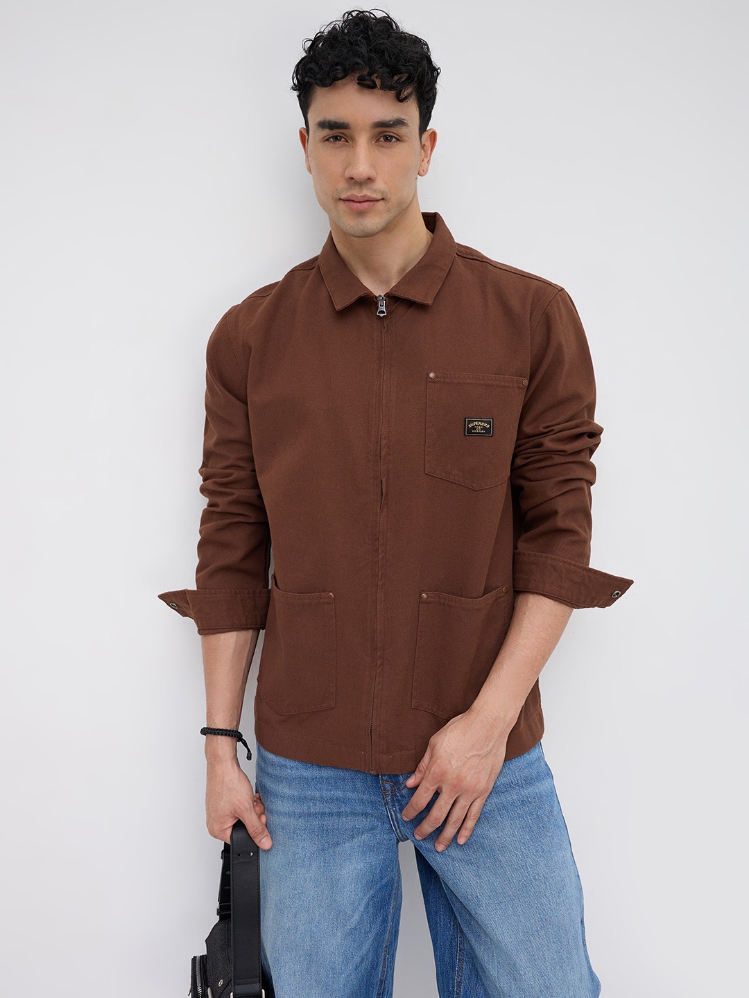 Akiko Solid Twill Shacket