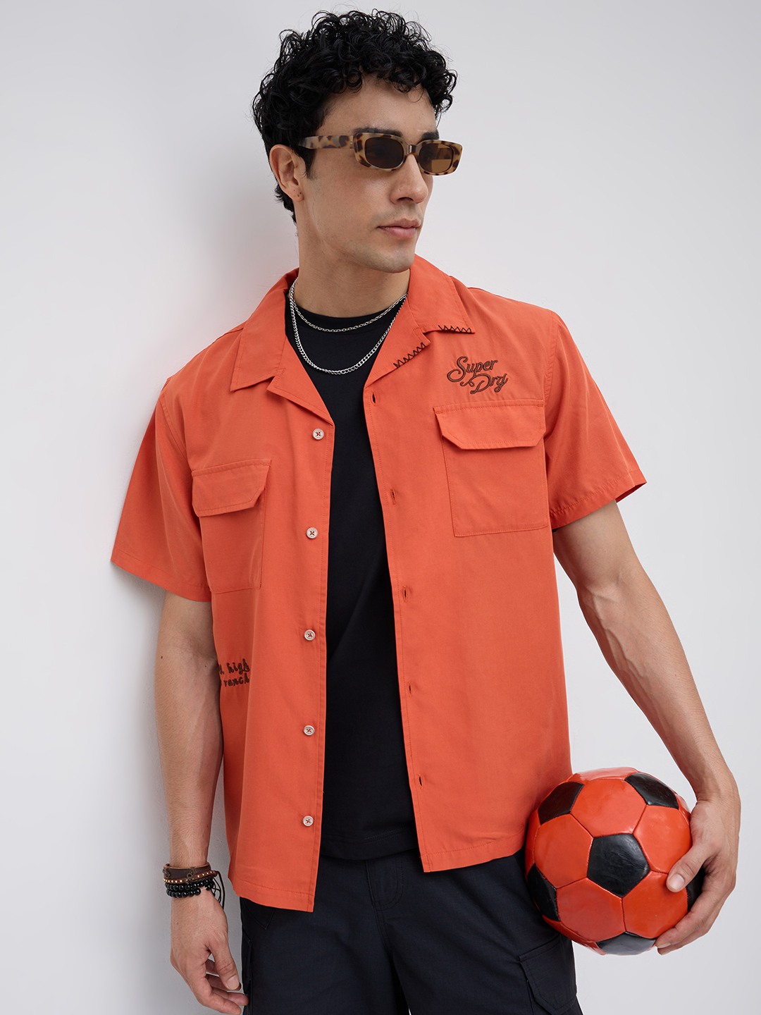 RICH FARMER GRAPHIC COTTON SHIRT