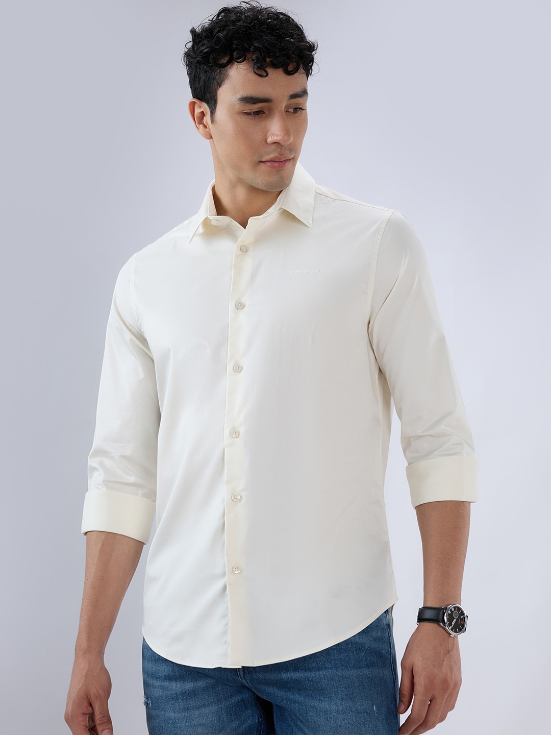 Sd Luxe Stretch Satin Classic Core Shirt